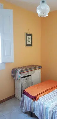 Cama o camas de una habitación en Piso romantico y espacioso