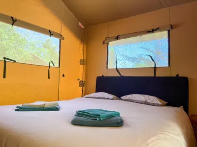 Cama o camas de una habitación en Tiendas safari Chill-Outdoor