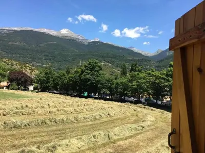 Paisaje cerca de este chalet de montaña