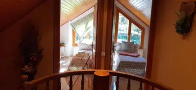 Cama o camas de una habitación en Ático-Duplex Basa la Mora