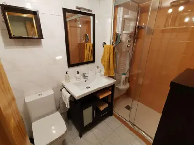 Un baño de Apartamento céntrico, destino Sallent de Gallego