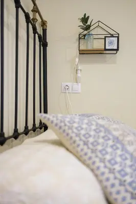 Cama o camas de una habitación en Casa rural MAZA especial grupos