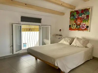 Cama o camas de una habitación en Casa Taller en Penelles