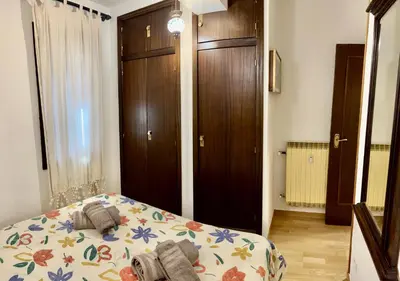 Cama o camas de una habitación en APARTAMENTO SAPPORO VIELHA
