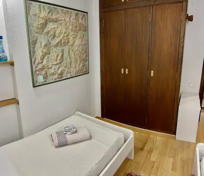 Cama o camas de una habitación en APARTAMENTO SAPPORO VIELHA
