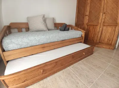 Cama o camas de una habitación en Apartamento Los Maños de Oroel