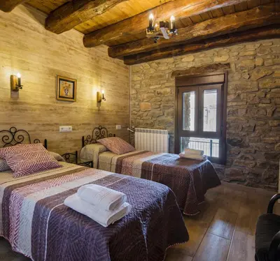 Cama o camas de una habitación en Borda Diego
