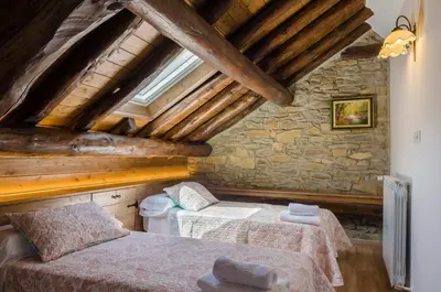 Cama o camas de una habitación en Borda Diego