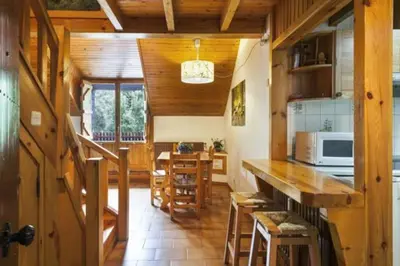Una cocina o zona de cocina en Vielha centro duplex Sapporo