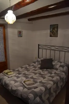Cama o camas de una habitación en Casa Corroncui