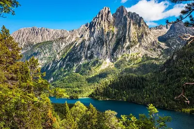 Paisaje cerca de este chalet de montaña