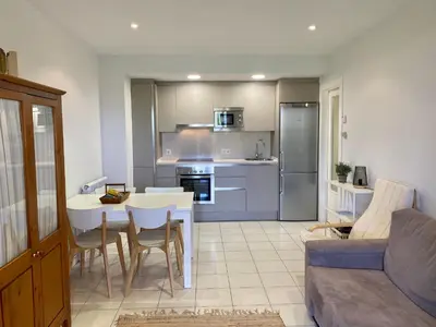 Una cocina o zona de cocina en Apartamento Goxoa