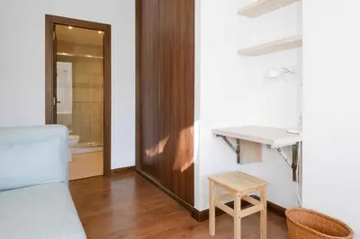 Cama o camas de una habitación en Bonita stay B Paz:Casa grande, Piscina, BBQ,Fibra