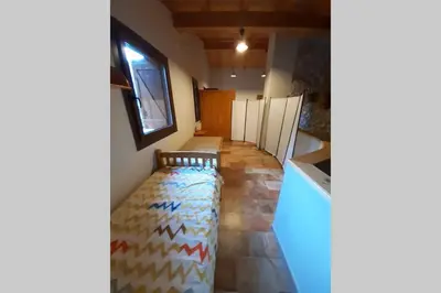 Cama o camas de una habitación en Casa del Pont