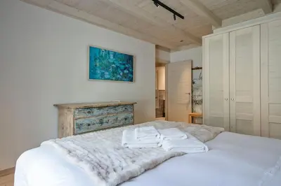 Cama o camas de una habitación en Luderna - Apartamento con jardín Bela