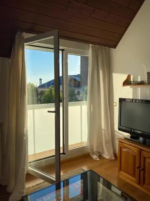 Una cocina o zona de cocina en Ático Jaca a 200 m de la Ciudadela
