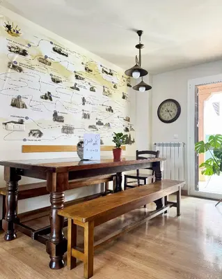 Zona de estar de Albergue San Nicolás, Larrasoaña