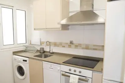Una cocina o zona de cocina en Apartamenticos Plaza Las Armas