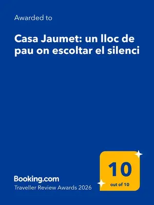Certificado, premio, señal o documento que está expuesto en Casa Jaumet: un lloc de pau on escoltar el silenci