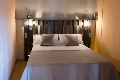 Cama o camas de una habitación en Ca La Garranxera