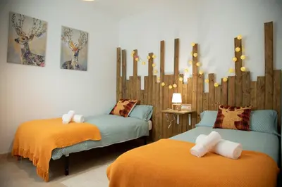 Cama o camas de una habitación en Apartament La Cabanera