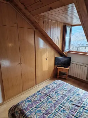 Cama o camas de una habitación en Espot Natura - Apartament de muntanya al PN Aigüestortes i Sant Maurici