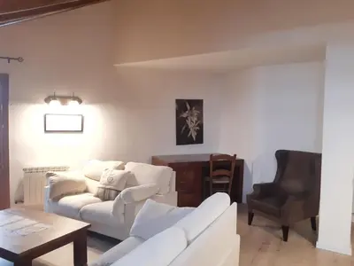 Zona de estar de Apartamento Benasque Vistas al Sarrio