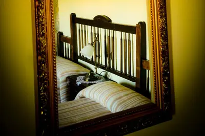 Cama o camas de una habitación en Masia Manonelles