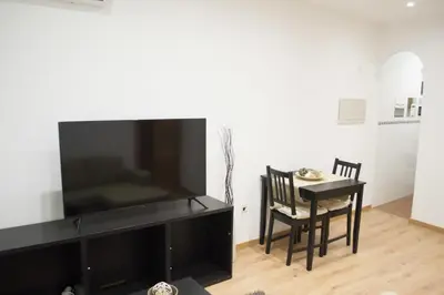 Una televisión o centro de entretenimiento en Apartamenticos Boggiero IV