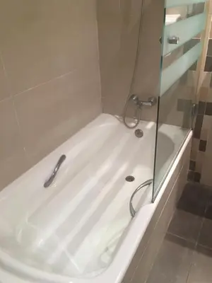 Un baño de Hotel La Bodega