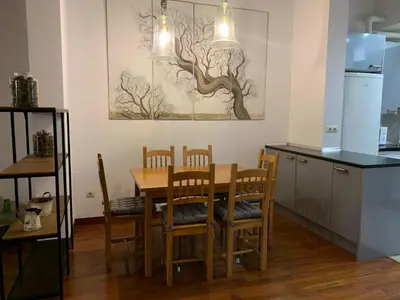 Una cocina o zona de cocina en Atico Jaca Centro
