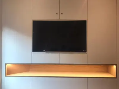 Una televisión o centro de entretenimiento en Apartamento de Alicia