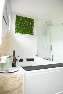 Un baño de Apartamentos Rincón de Cantarranas