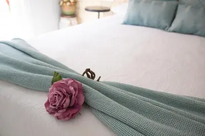 Cama o camas de una habitación en Apartamentos Rincón de Cantarranas