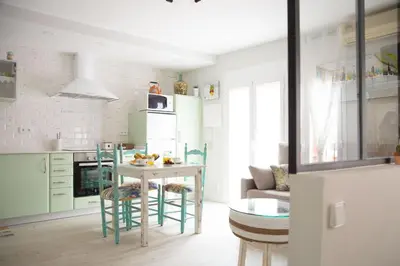 Una cocina o zona de cocina en Apartamentos Rincón de Cantarranas