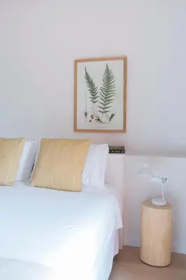 Cama o camas de una habitación en Hotel Rural Mas de l'Illa