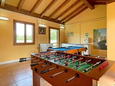 Mesa de billar en Casa Orgi, Casa rural en el Valle de Ultzama, Navarra