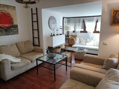 Zona de estar de Junto a Vielha Apartamento Gausac