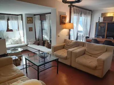 Zona de estar de Junto a Vielha Apartamento Gausac