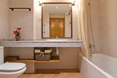 Un baño de Vielha centro calbeto VAD apartamento