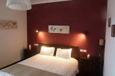 Cama o camas de una habitación en Casa rural Mertxenea Landetxea