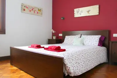 Cama o camas de una habitación en Casa rural Mertxenea Landetxea