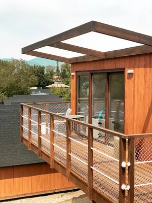 Un balcón o terraza de El Arrebol Comfort Camp