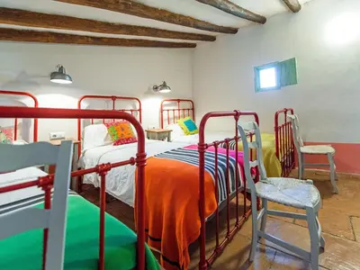 Cama o camas de una habitación en Holiday Home Fraga with Private Pool