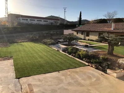 Jardín al aire libre en La Mañica