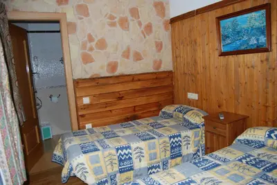 Cama o camas de una habitación en Casa Marieta