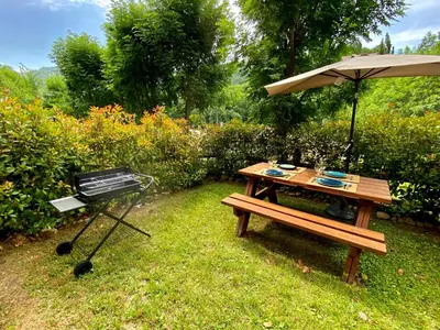 Jardín al aire libre en Chalet Casa La Cumbrecita en Panticosa
