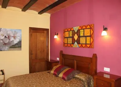 Cama o camas de una habitación en El Corral de Valero