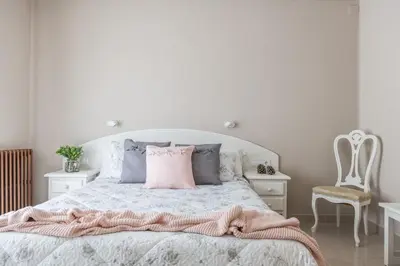 Cama o camas de una habitación en Hostal Buenos Aires