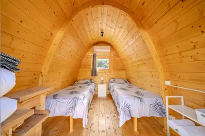 Cama o camas de una habitación en Camping Gran Sol